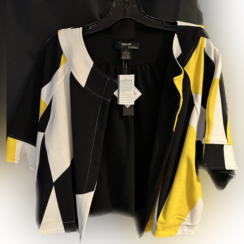 Crop Patchwork Swing Jacket